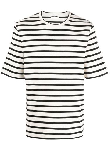 JIL SANDER - Striped Cotton T-shirt - Jil Sander - Modalova