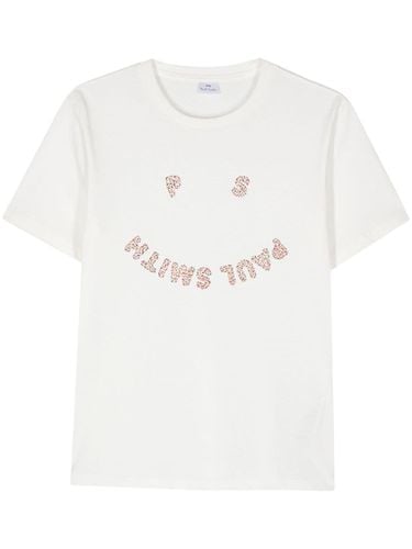 Happy Logo Cotton T-shirt - PS Paul Smith - Modalova