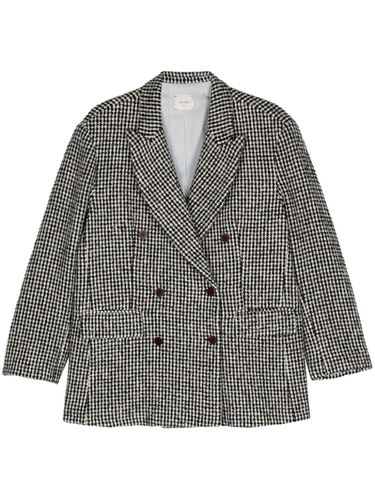 Wool Blend Double-breasted Coat - Alysi - Modalova