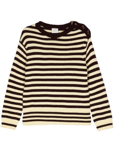 ALYSI - Wool Blend Striped Sweater - Alysi - Modalova