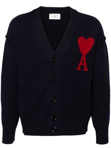 Ami De Coeur Wool Cardigan - Ami Paris - Modalova