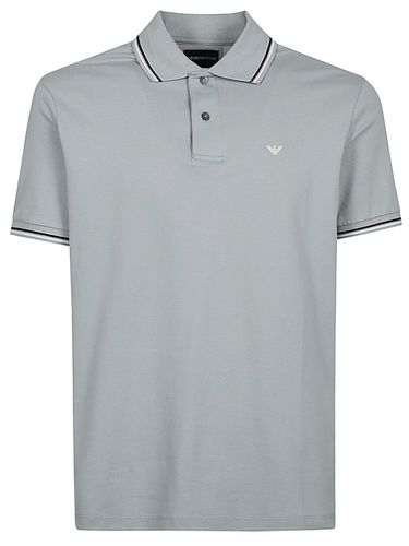 Logo Cotton Polo Shirt - Emporio Armani - Modalova