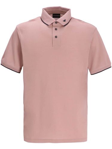 Logo Cotton Polo Shirt - Emporio Armani - Modalova