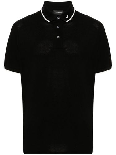 Logo Cotton Polo Shirt - Emporio Armani - Modalova