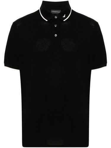 Logo Cotton Polo Shirt - Emporio Armani - Modalova