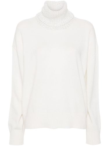 Wool And Silk Blend Turtleneck Sweater - Fabiana Filippi - Modalova