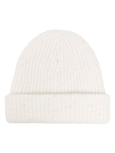 Ribbed Wool Blend Beanie - Fabiana Filippi - Modalova