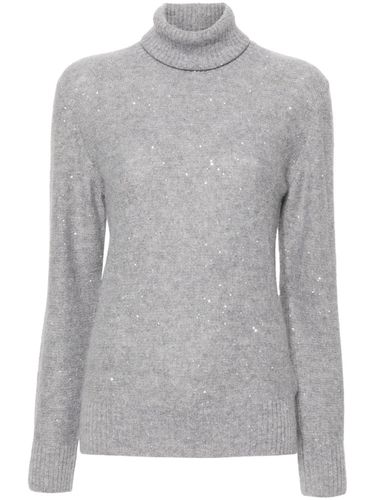 Wool And Silk Blend Turtleneck Sweater - Fabiana Filippi - Modalova