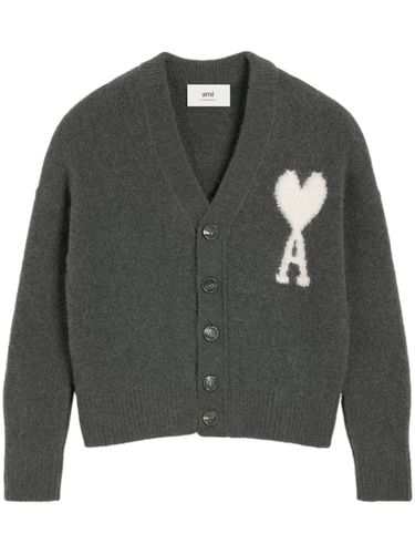 Ami De Coeur Wool Cardigan - Ami Paris - Modalova