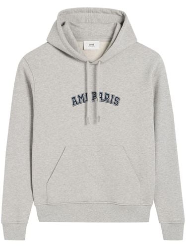 AMI PARIS - Logo Cotton Hoodie - Ami Paris - Modalova