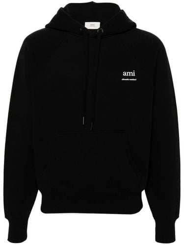 Logo Organic Cotton Hoodie - Ami Paris - Modalova