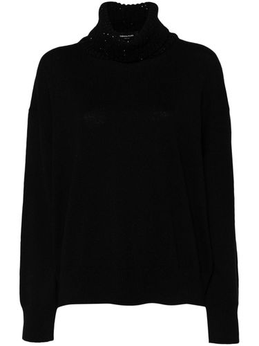 Wool And Silk Blend Turtleneck Sweater - Fabiana Filippi - Modalova