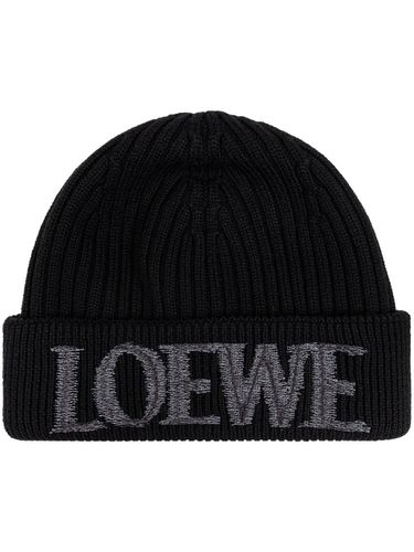 LOEWE - Logo Wool Beanie - Loewe - Modalova