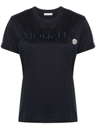 MONCLER - Logo Cotton T-shirt - Moncler - Modalova