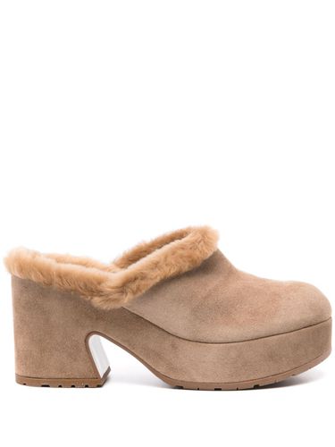 Lyss Suede Heel Mules - Gianvito Rossi - Modalova