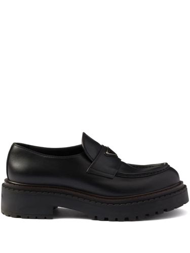 PRADA - Logo Leather Loafers - Prada - Modalova