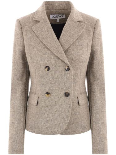 LOEWE - Wool Double-breasted Coat - Loewe - Modalova