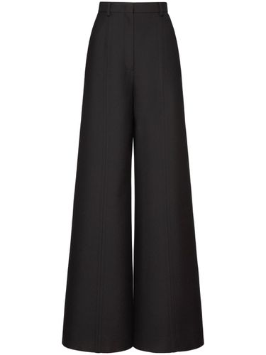 Wool Flared Leg Trousers - Valentino - Modalova