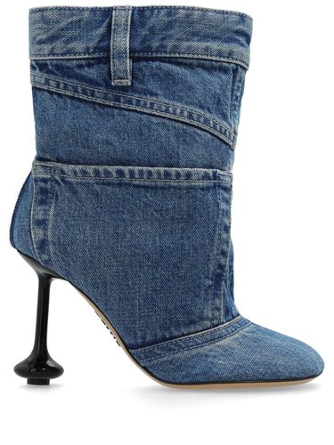 LOEWE - Toy Panta Denim Ankle Boots - Loewe - Modalova