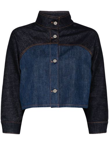 FENDI - Bicolor Denim Jacket - Fendi - Modalova