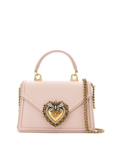 Small Leather Devotion Handbag - Dolce & Gabbana - Modalova