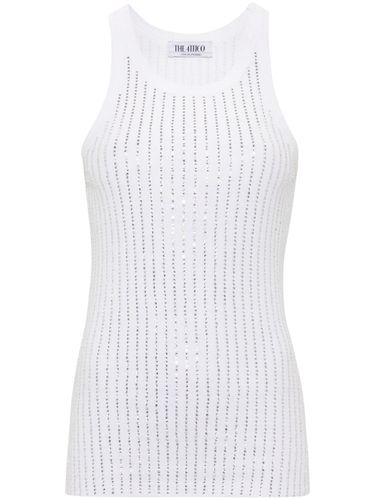 Strass Embellished Cotton Top - The Attico - Modalova