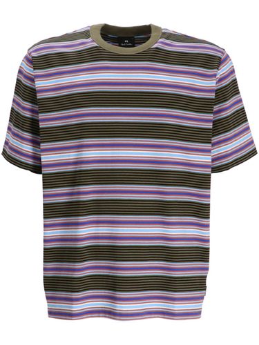 Striped Cotton T-shirt - PS Paul Smith - Modalova