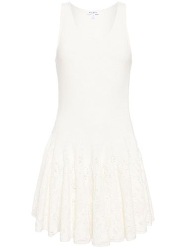 ALAÏA - Cotton Lace Skater Dress - AlaÏa - Modalova