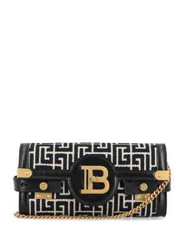 B-buzz 23 Monogram Leather Clutch - Balmain - Modalova