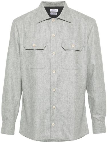 BRUNELLO CUCINELLI - Wool Shirt - Brunello Cucinelli - Modalova