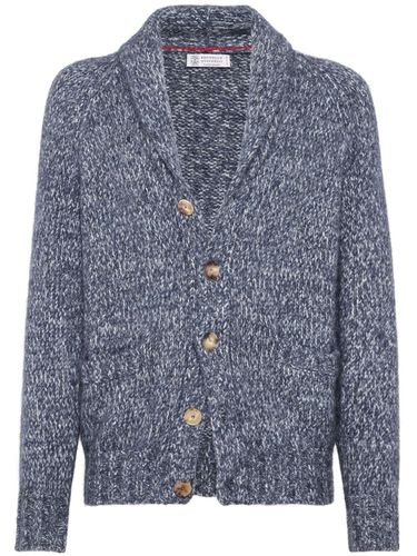 V-necked Wool Cardigan - Brunello Cucinelli - Modalova