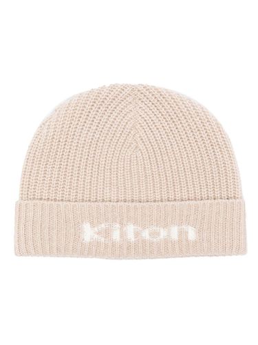 KITON - Logo Cashmere Beanie - Kiton - Modalova