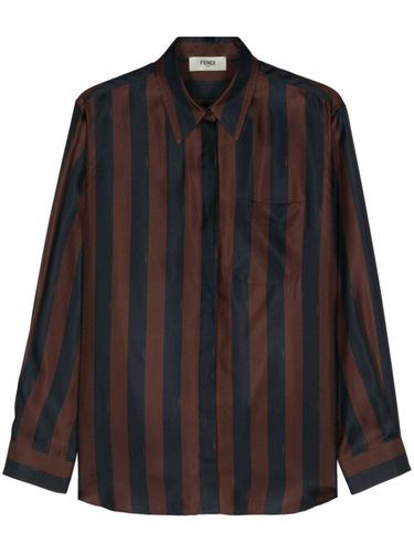 FENDI - Striped Silk Shirt - Fendi - Modalova