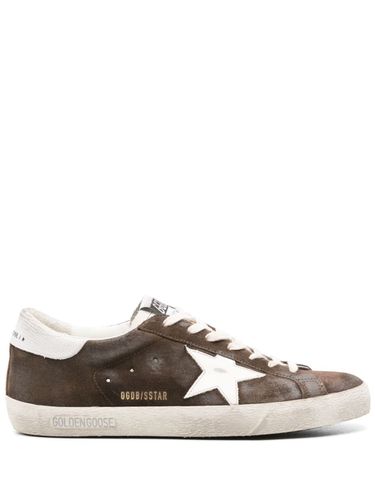 Super Star Leather Sneakers - Golden Goose - Modalova