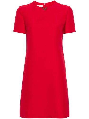 Wool And Silk Blend Mini Dress - Valentino - Modalova