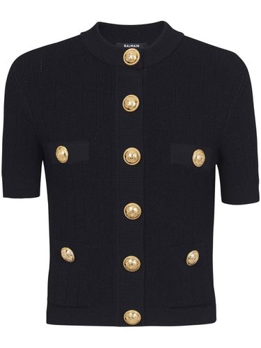 BALMAIN - Buttoned Cropped Cardigan - Balmain - Modalova