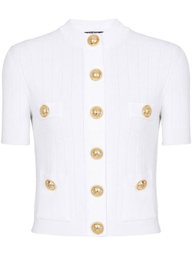 BALMAIN - Buttoned Cropped Cardigan - Balmain - Modalova