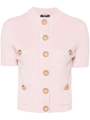 BALMAIN - Buttoned Cropped Cardigan - Balmain - Modalova