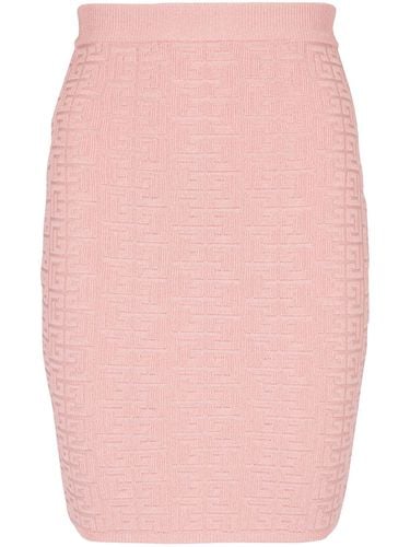 Monogram Glitter Midi Skirt - Balmain - Modalova