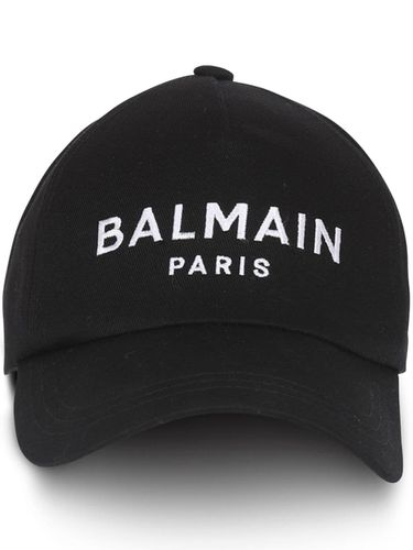 BALMAIN - Logo Cotton Baseball Cap - Balmain - Modalova