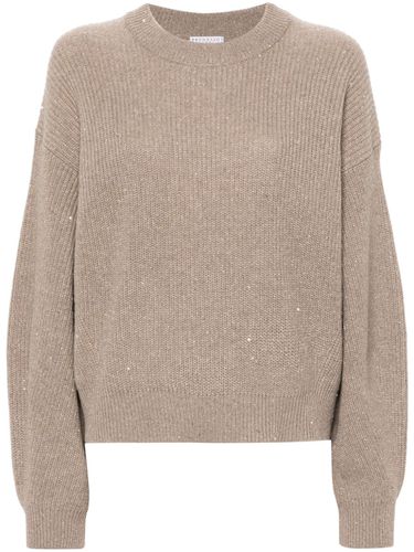 Wool Crewneck Jumper - Brunello Cucinelli - Modalova