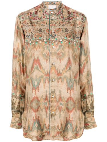 Printed Silk Shirt - Pierre-Louis Mascia - Modalova