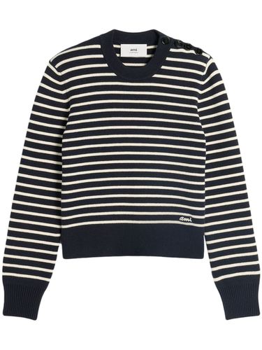 Wool And Cotton Blend Sailor Sweater - Ami Paris - Modalova