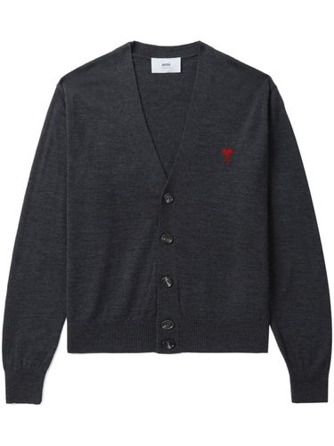 Ami De Coeur Wool Cardigan - Ami Paris - Modalova