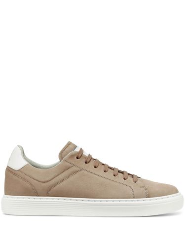 Suede Leather Sneakers - Brunello Cucinelli - Modalova