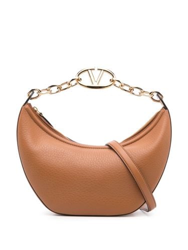 Vlogo Moon Small Leather Hobo Bag - Valentino Garavani - Modalova