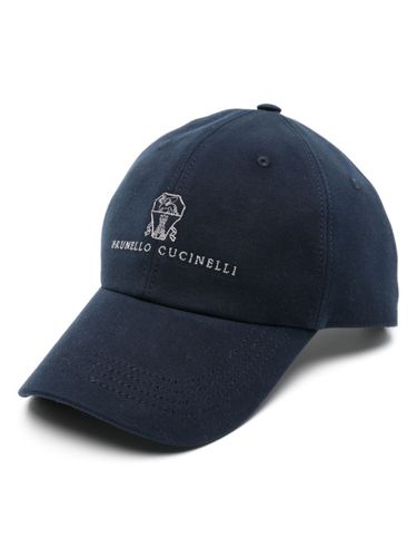 Logo Cotton Baseball Cap - Brunello Cucinelli - Modalova