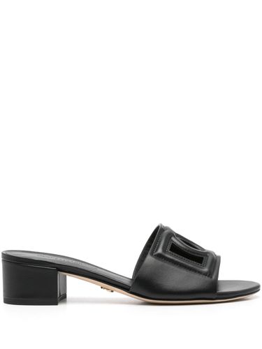 Dg Logo Leather Sandals - Dolce & Gabbana - Modalova