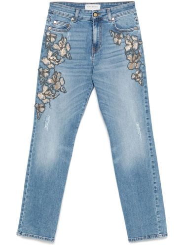 ERMANNO - Embroidered Denim Jeans - Ermanno - Modalova