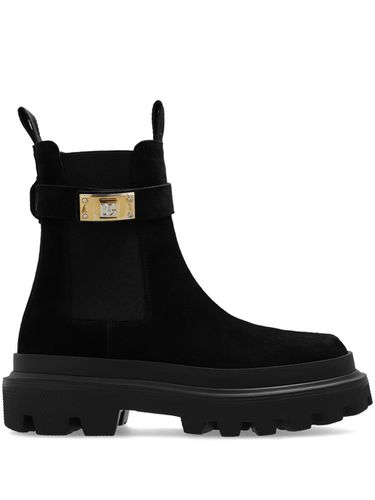 Suede Leather Chelsea Boots - Dolce & Gabbana - Modalova